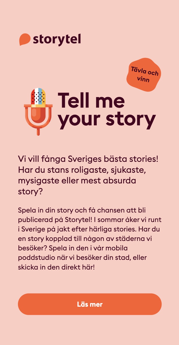 Tell me your story - Storytel
